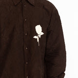 Cedric Applique Shirt - Black