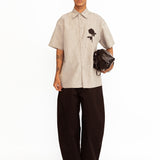 Oleander Applique Shirt (RTS)