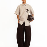 Oleander Applique Shirt (RTS)