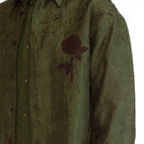 Cedric Applique Shirt - Olive Green