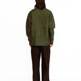 Cedric Applique Shirt - Olive Green