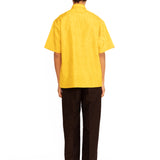 Oleander Applique Shirt - Yellow