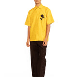 Oleander Applique Shirt - Yellow