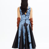 Silver Night Dress - Steel Blue