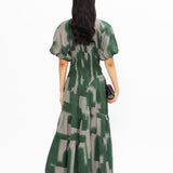 Poof Rouching Dress - Green - SALE