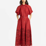 Simone Dress - Maroon - SALE