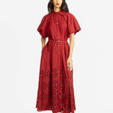 Simone Dress - Maroon - SALE