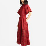 Simone Dress - Maroon - SALE