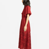 Simone Dress - Maroon - SALE