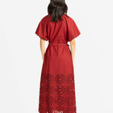 Simone Dress - Maroon - SALE