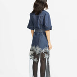 Draft Embroidered Dress