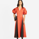 Siam Linen Dress - Rust