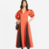 Siam Linen Dress - Rust