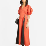 Siam Linen Dress - Rust
