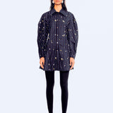 Starburst Embroidered Dress