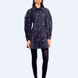 Starburst Embroidered Dress