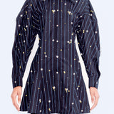 Starburst Embroidered Dress