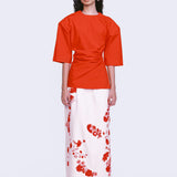 Twist Form Top - Scarlet Red