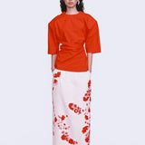 Twist Form Top - Scarlet Red