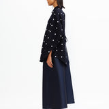 Dot Embroidered Wool Shirt