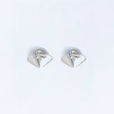 Concave Earrings Large - Silver (RTS)