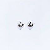 Heart Earrings - Silver (RTS)