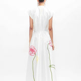 Selene Embroidered Dress - Ivory