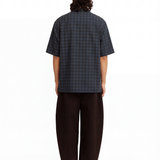 Liam Checkered Shirt - Navy