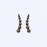 Horn String Earrings -Black