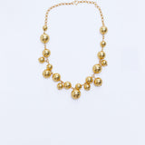 Circle of Life - Ball & String Necklace - Gold
