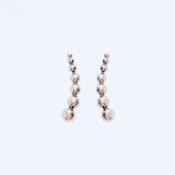 Horn String Earrings - Silver - SALE