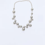 Circle of Life - Ball & String Necklace - Silver - SALE
