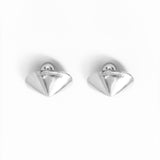 Concave Earrings Large - Silver (RTS)