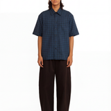 Liam Checkered Shirt - Navy